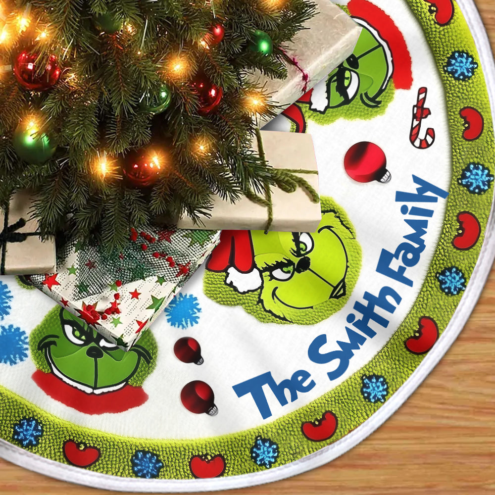 Étole personnalisée Green Family - Jupe de sapin de Noël