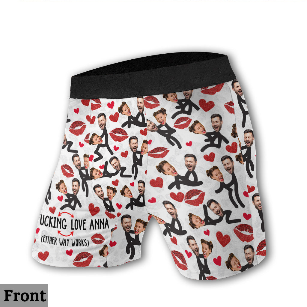 Meine Lieblingsbeschäftigung – personalisierte Boxershorts für Paare