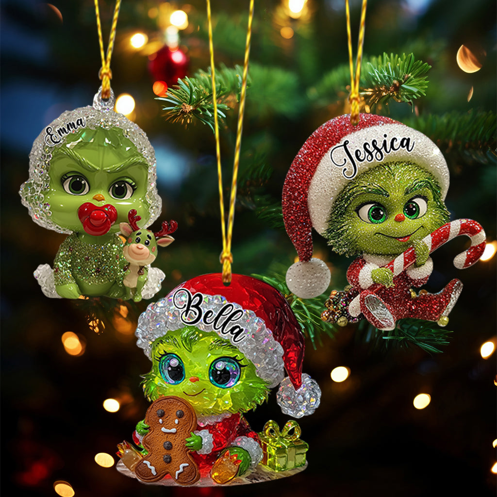 Fröhliche Grinchmas – Personalisierte Stola als Weihnachtsschmuck