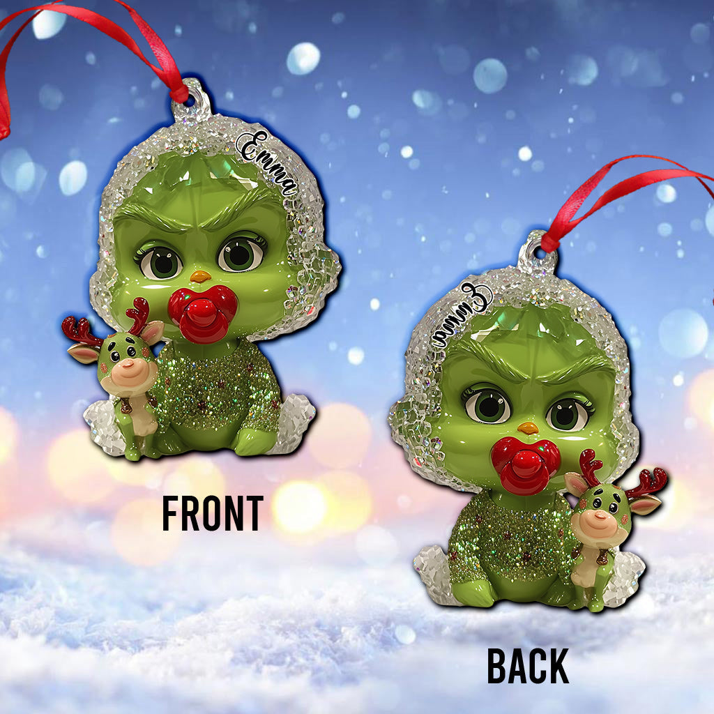 Fröhliche Grinchmas – Personalisierte Stola als Weihnachtsschmuck