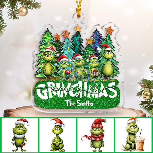 Fröhliche Grinchmas – Personalisierte Stola als Weihnachtsschmuck