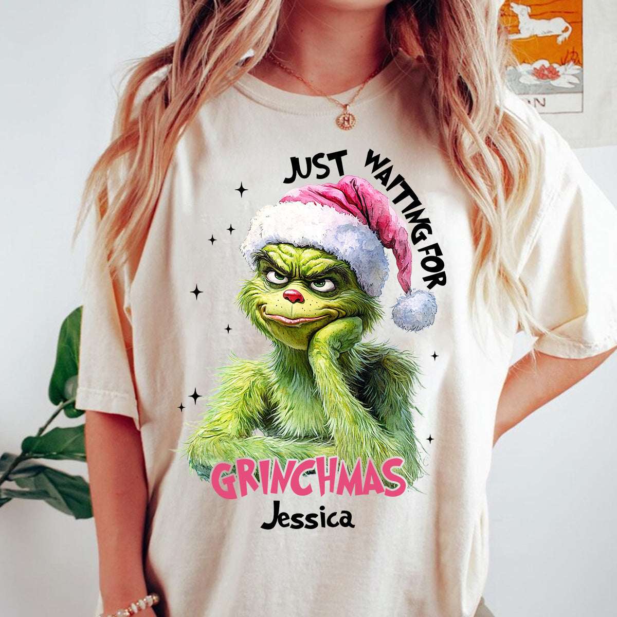 Just Waiting For Christmas - Personalized Stole Christmas T-shirt And Hoodie