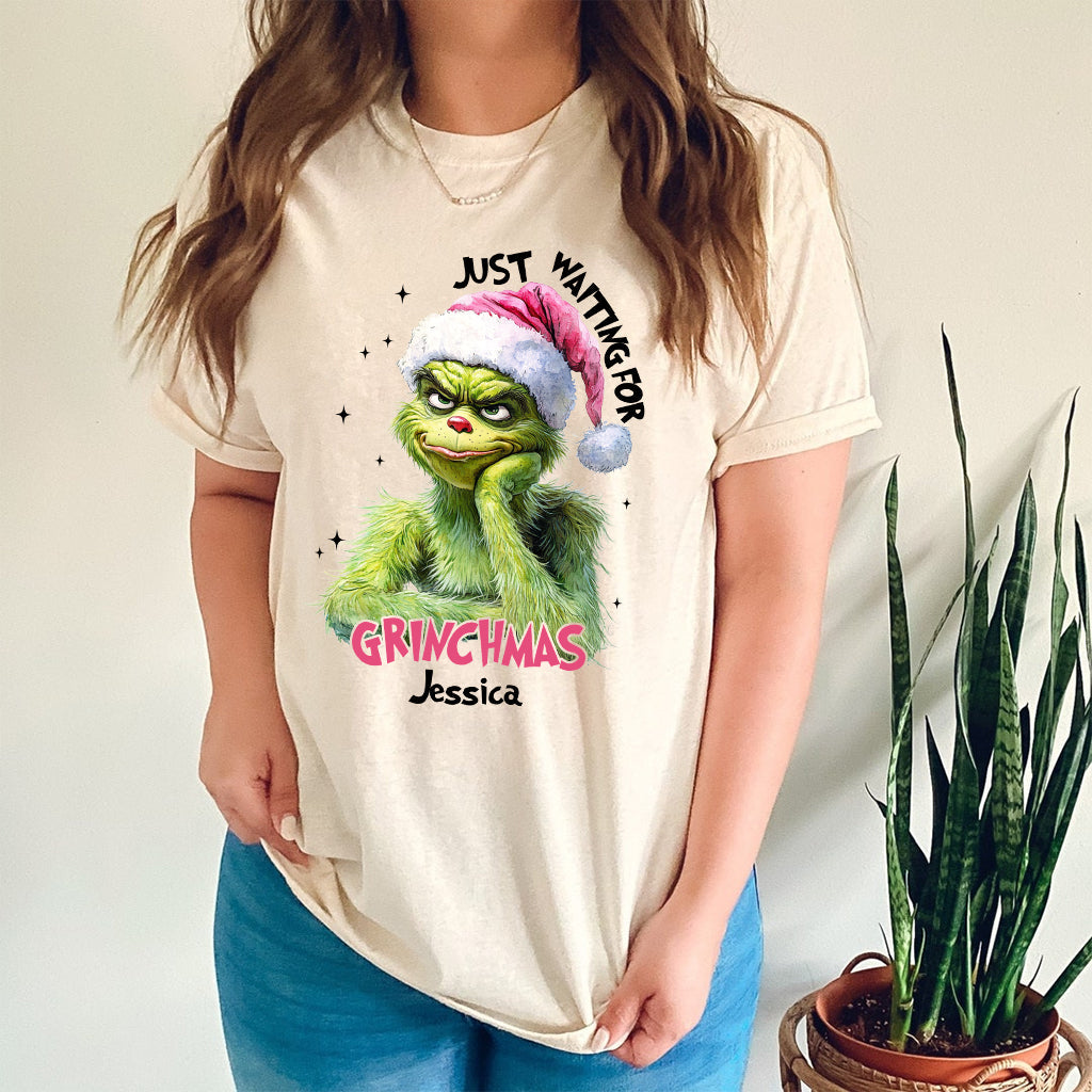 Just Waiting For Christmas - Personalized Stole Christmas T-shirt And Hoodie