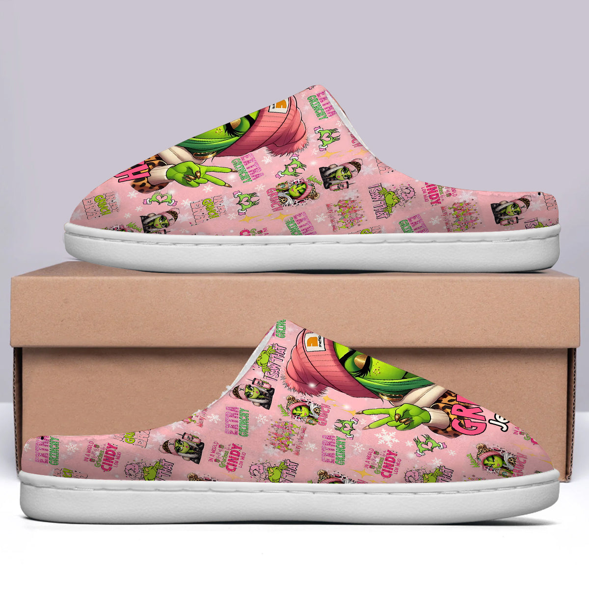 Pinky - Personalisierte Stola Weihnachtspantoffeln