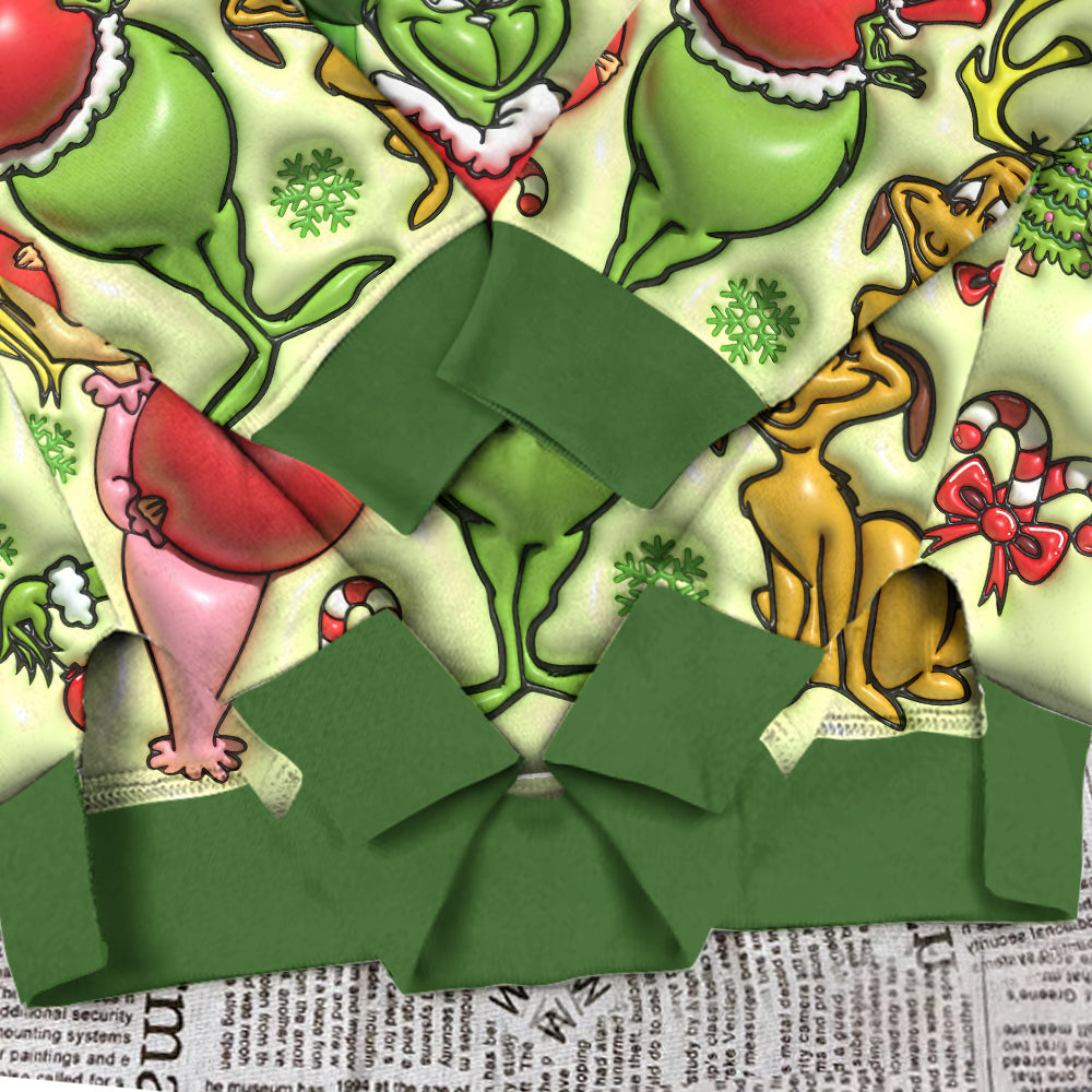 Joyeux Noël - Sweat-shirt à ourlet fendu et étole de Noël personnalisée