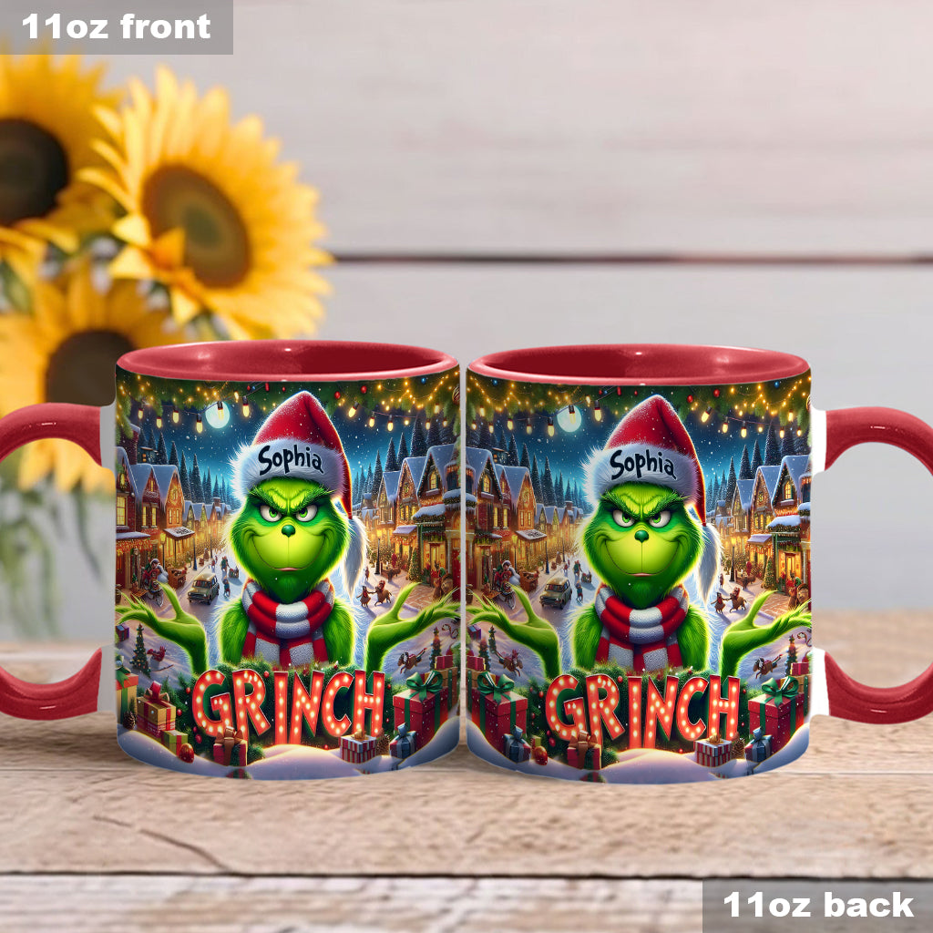 Frohe Weihnachten – Personalisierter Weihnachtsstola-Akzentbecher