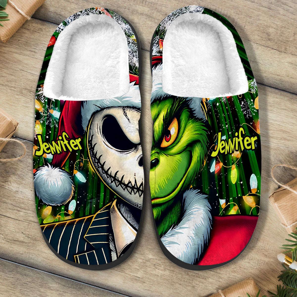 Merry Christmas - Personalized Stole Christmas Slippers