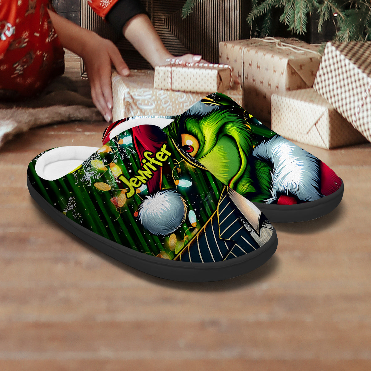 Merry Christmas - Personalized Stole Christmas Slippers