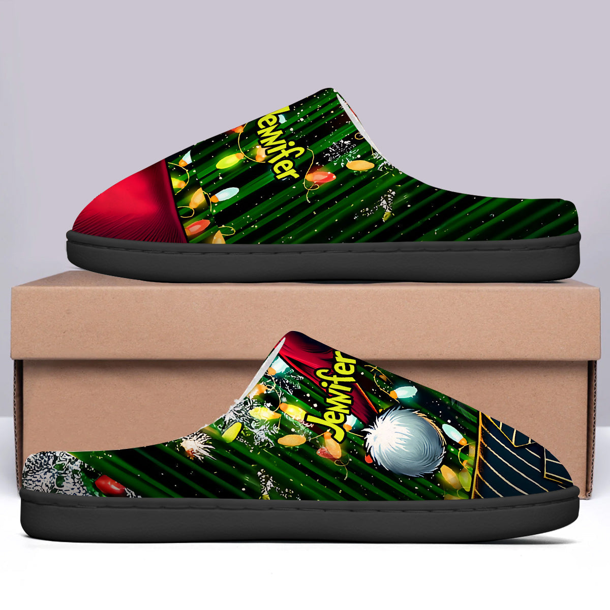 Merry Christmas - Personalized Stole Christmas Slippers