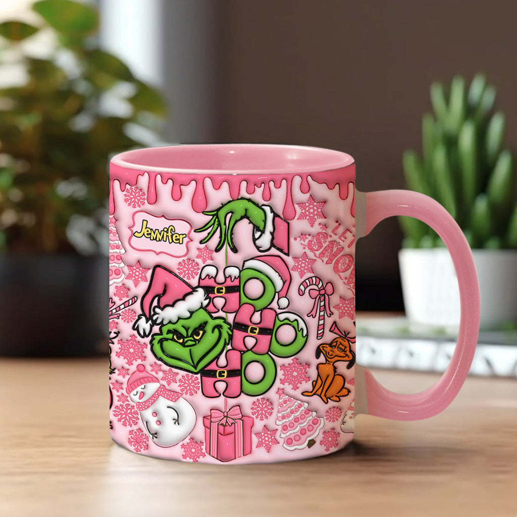 Fröhliche Grinchmas - Personalisierter Stola-Weihnachtsbecher