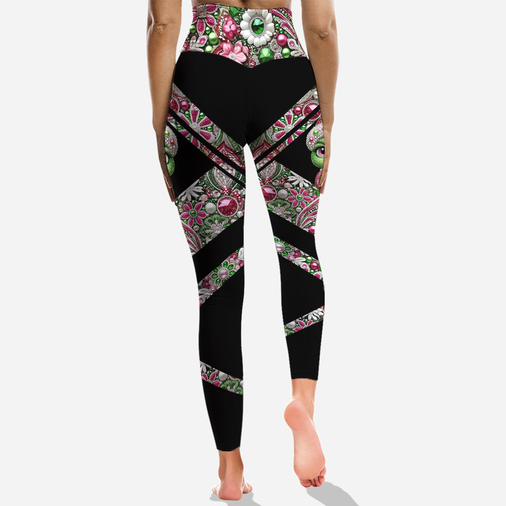 Fröhliche Grinchmas – Personalisierter Stola-Weihnachtshoodie und Leggings