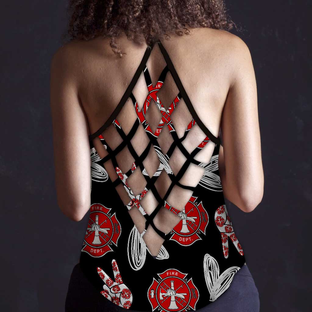 Unterstütze die Roten – Tanktop mit Feuerwehrkreuz