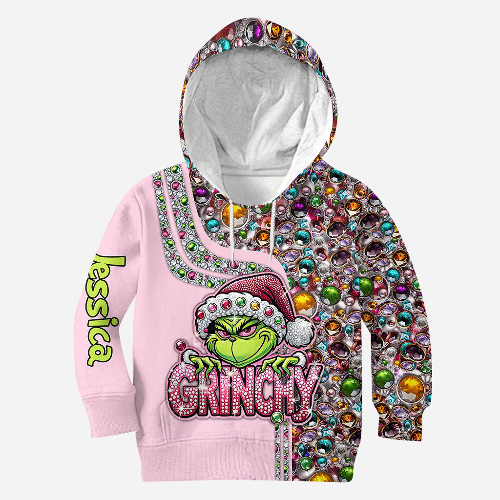 Personalisierter Weihnachtspullover und Leggings mit Wunschnamen