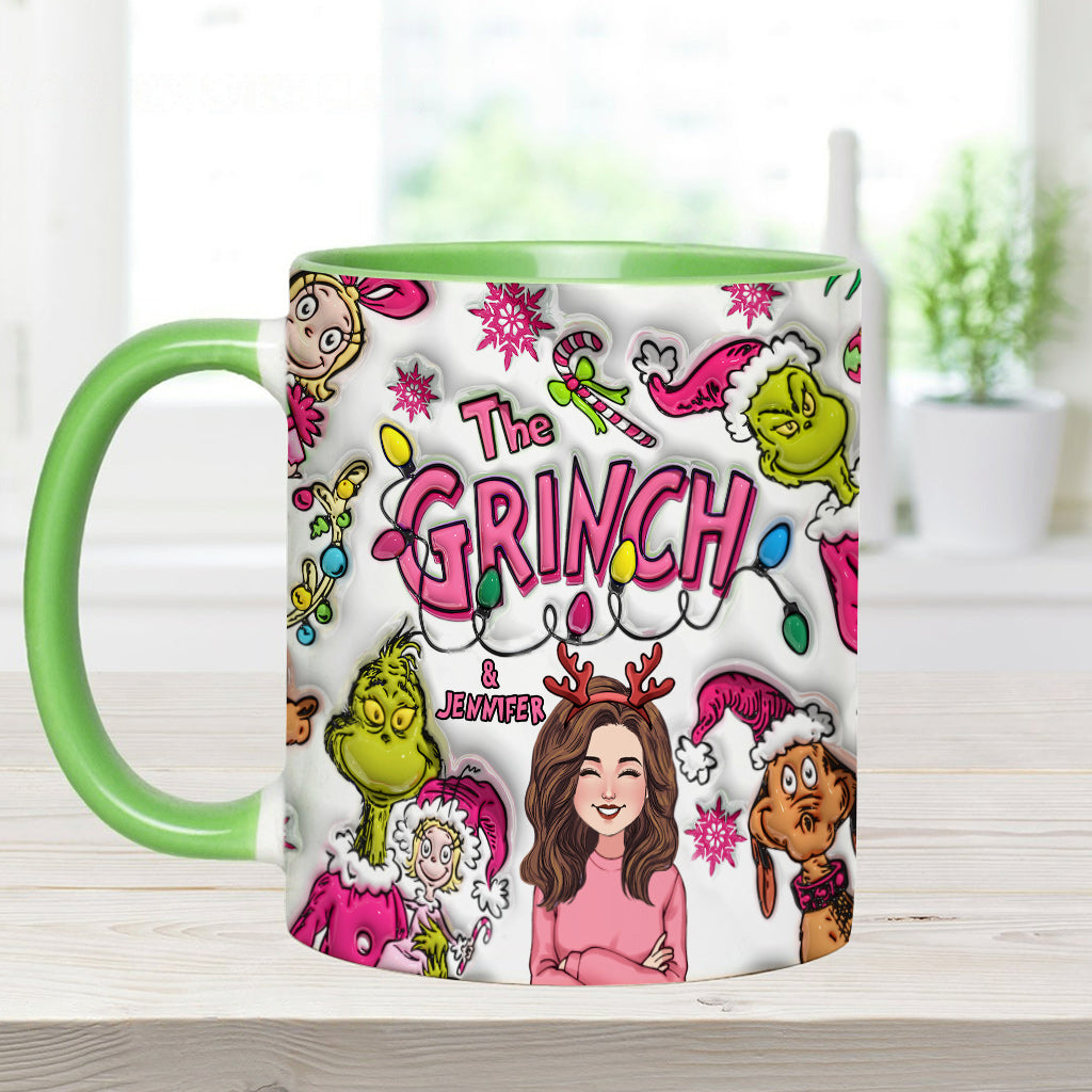 The Grinch & Me - Personalized Stole Christmas Accent Mug