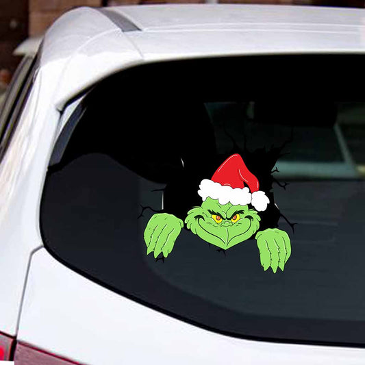 Peeking - Christmas Decal Die Cut