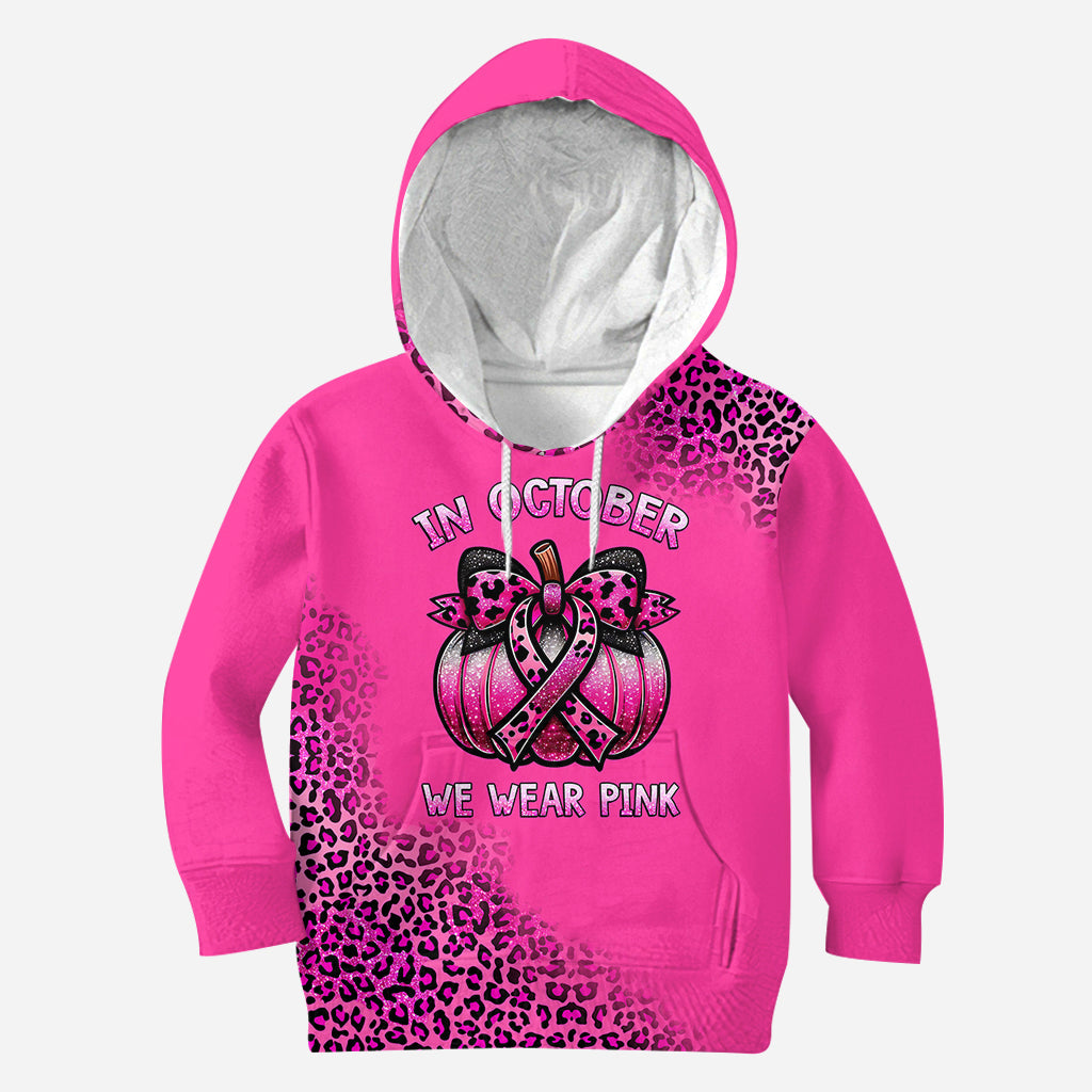 En octobre, on porte du rose - T-shirt intégral de sensibilisation au cancer du sein