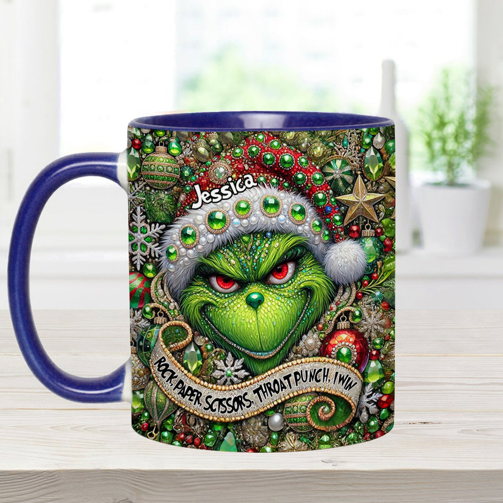 Besonders grün fühlen - Personalisierte Stola-Weihnachtsbecher