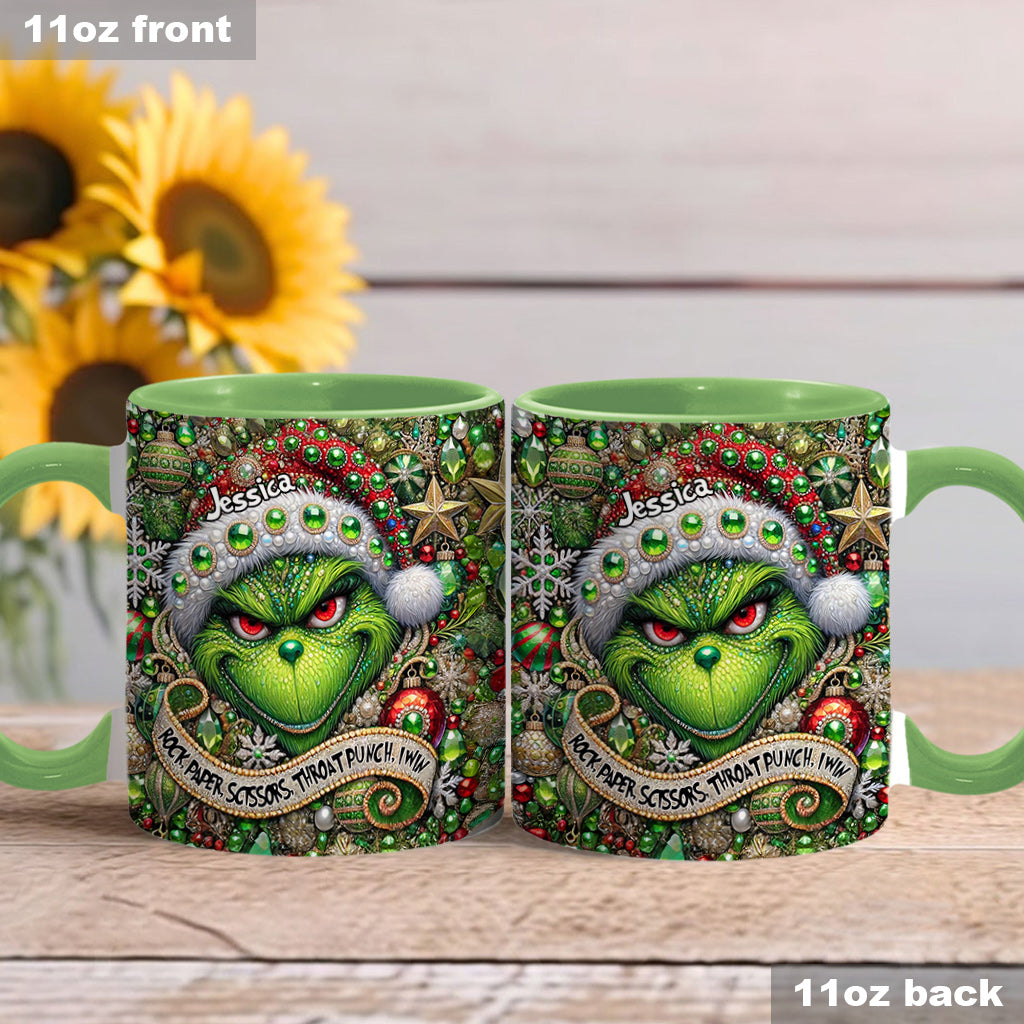 Besonders grün fühlen - Personalisierte Stola-Weihnachtsbecher