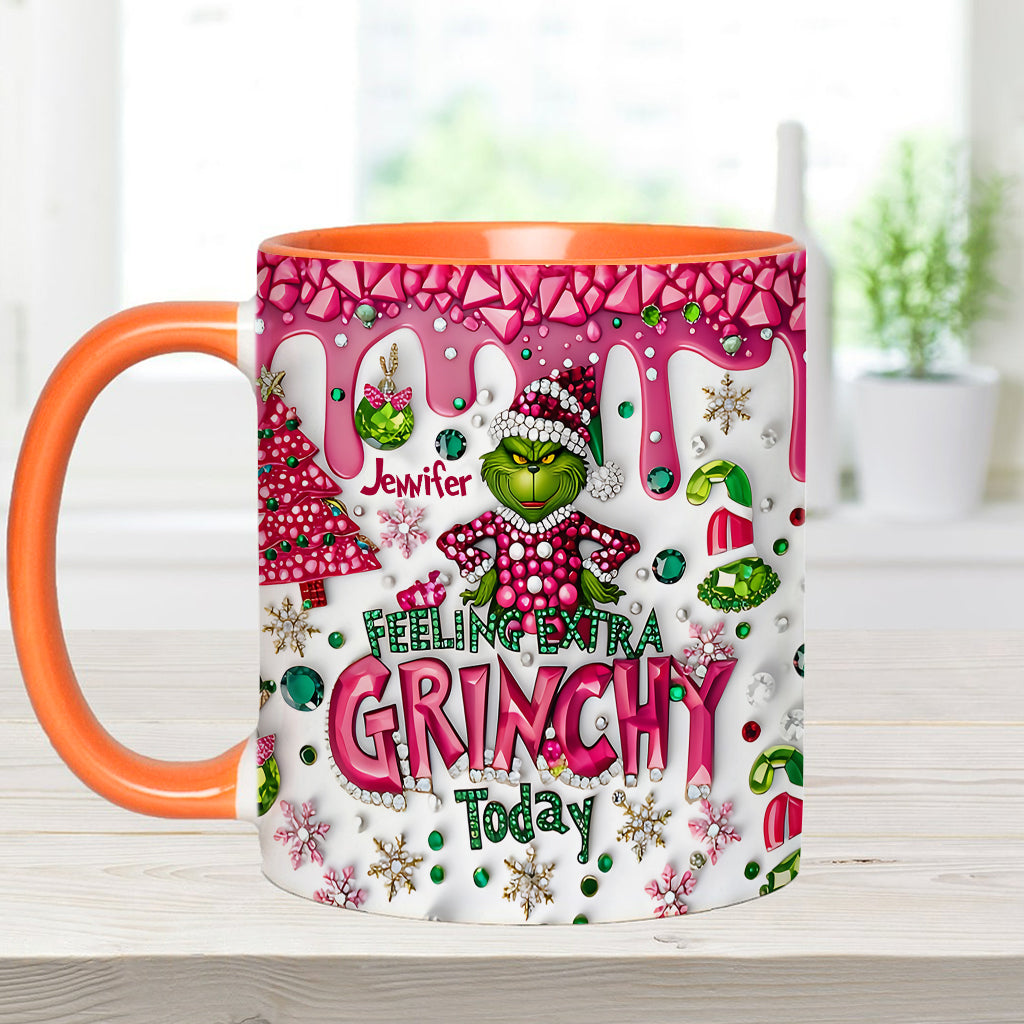 Feeling Extra Green - Personalized Stole Christmas Accent Mug
