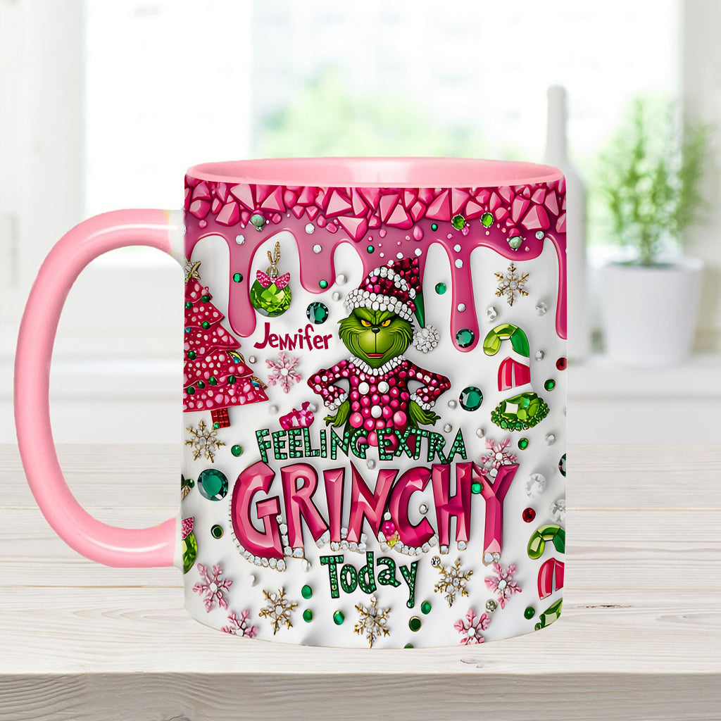 Feeling Extra Green - Personalized Stole Christmas Accent Mug