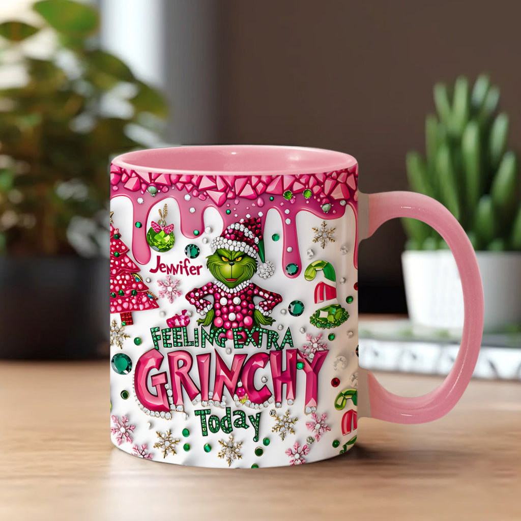 Feeling Extra Green - Personalized Stole Christmas Accent Mug