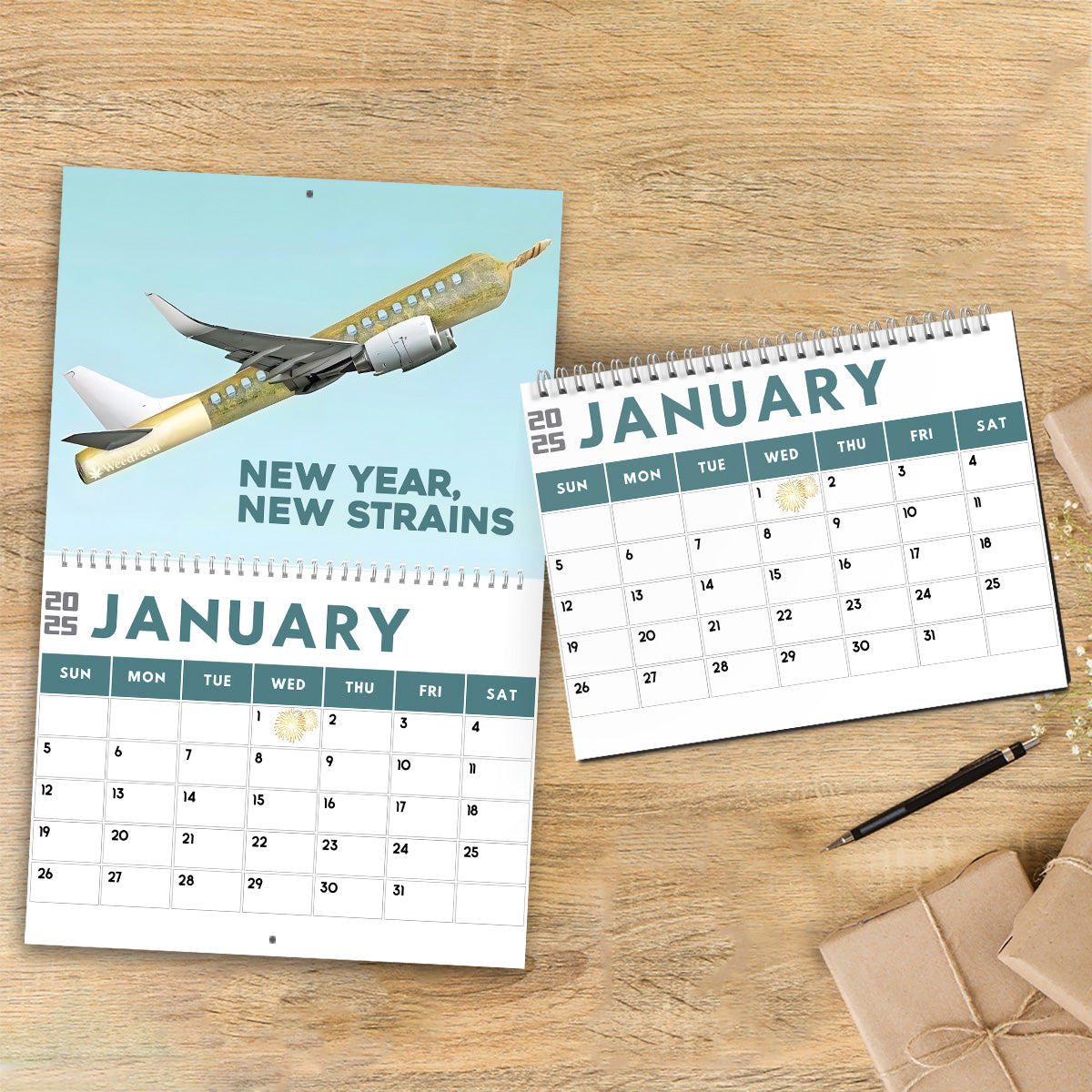 Rolling Dates - Personalized Weed Wall Calendar & Desk Calendar