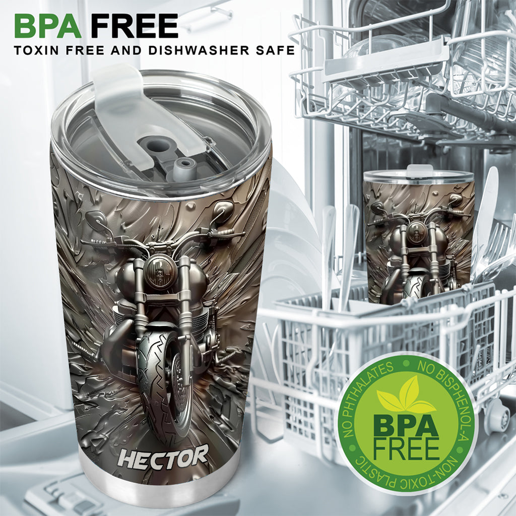 Vintage-Motorrad – personalisierter Biker-Becher