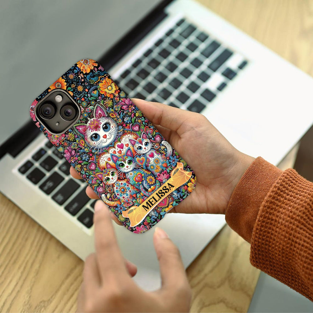 Magnifiques chats - Coque de téléphone personnalisée avec impression intégrale de chat