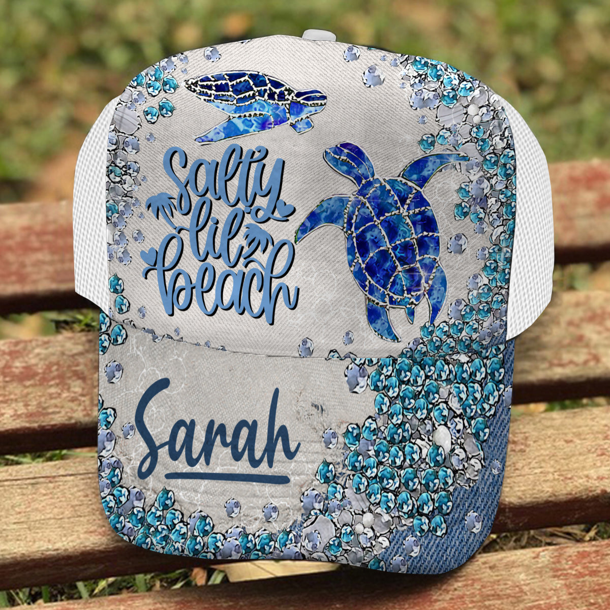 Turtle Bling - Personalized Turtle Trucker Hat