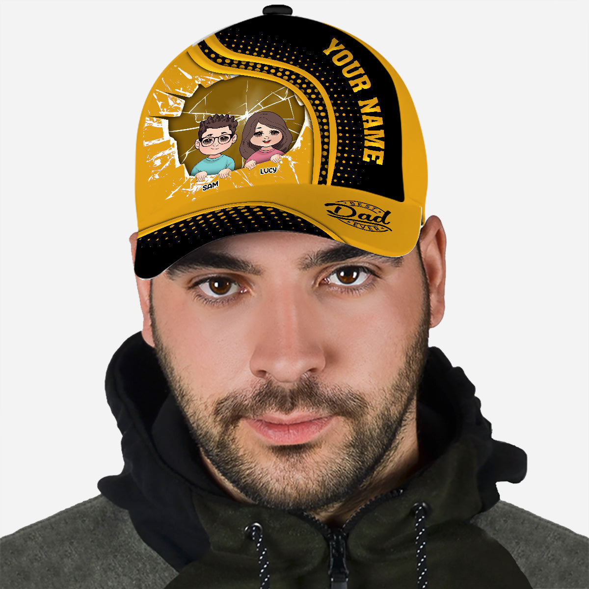 Bester Papa aller Zeiten – Personalisierte klassische Vaterkappe