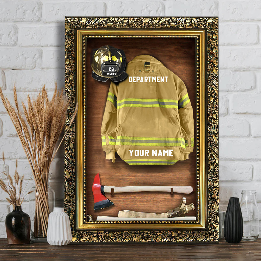 Feuerwehr-Ausrüstung – Personalisierte Leinwand und Poster zum Thema Feuerwehr.