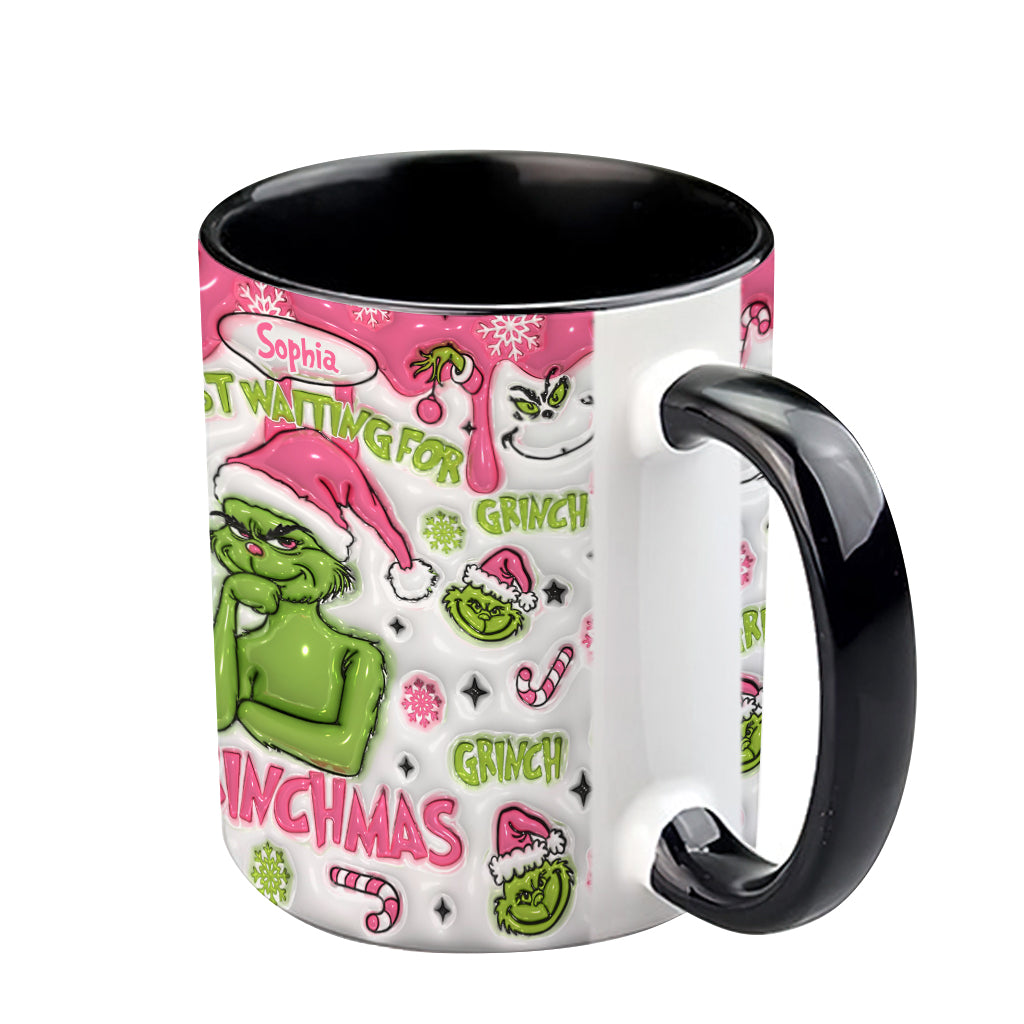 Waiting For Christmas - Personalized Stole Christmas Accent Mug