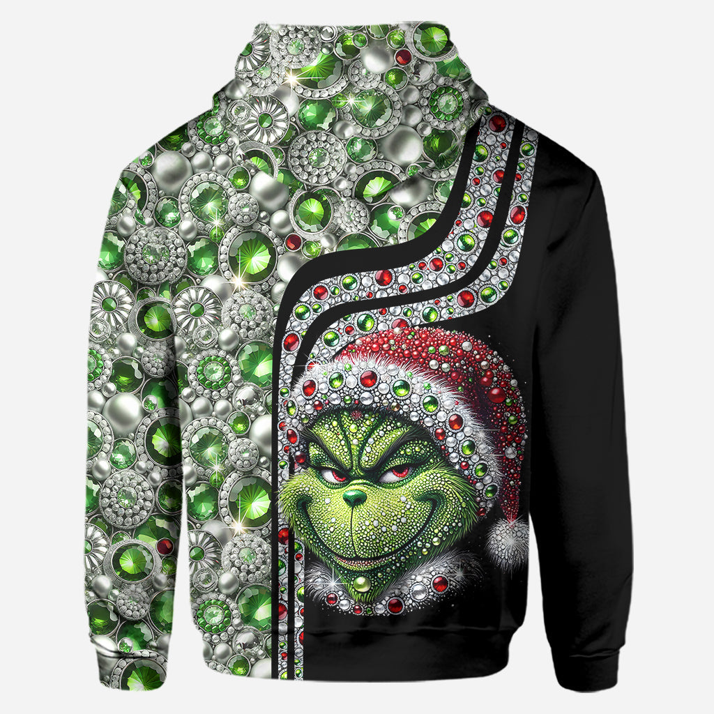 Fröhliche Grinchmas – Personalisierter Stola-Weihnachtshoodie und Leggings