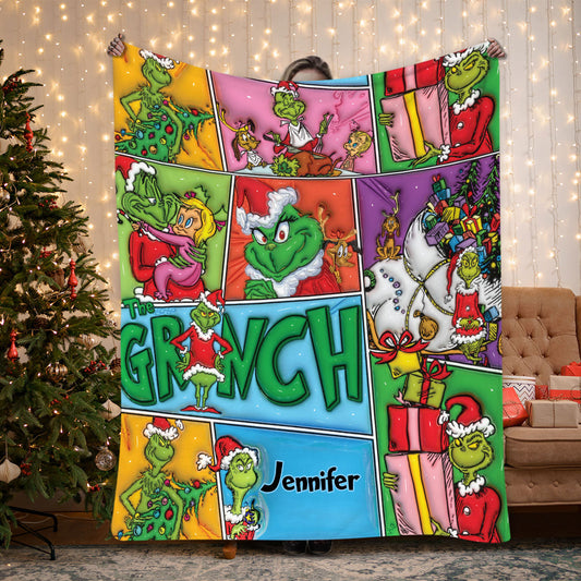 Merry Christmas - Personalized Stole Christmas Blanket