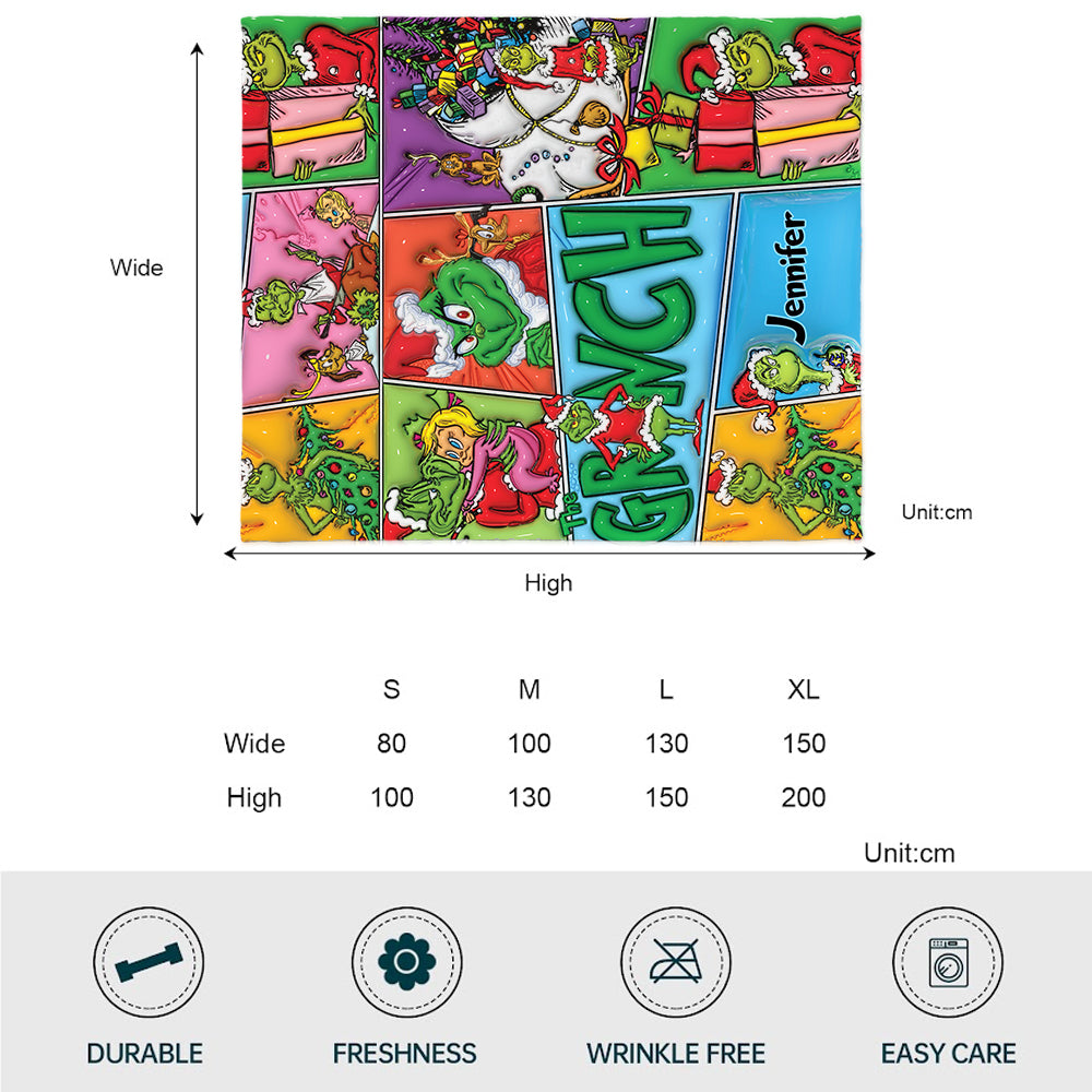 Frohe Weihnachten – Personalisierte Stola-Weihnachtsdecke