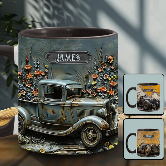 Klassisches Auto - Personalisierte Tasse mit Muscle-Car-Motiv