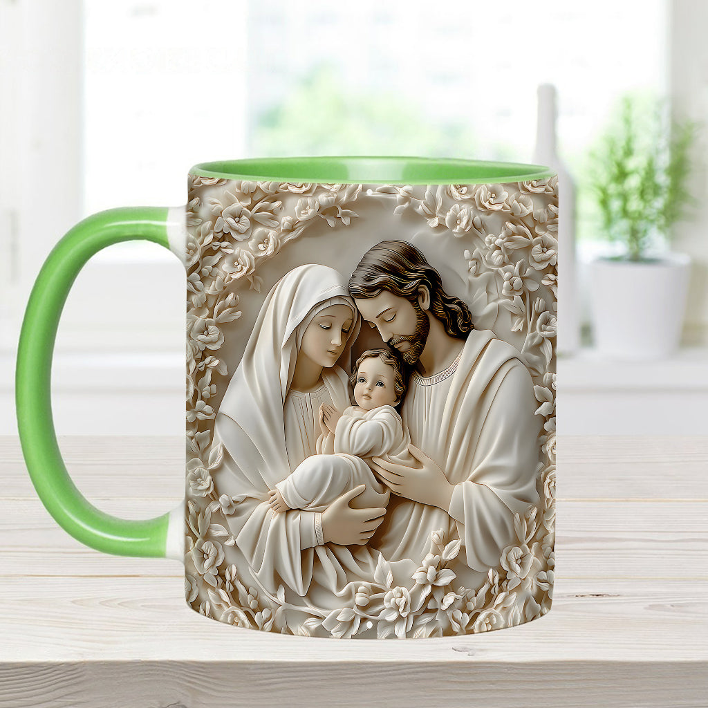 The Holy Family - Personalized Christian Accent Mug