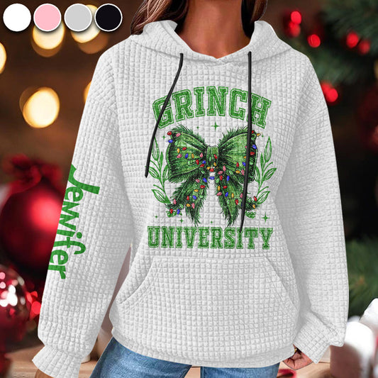 Fröhliche Grinchmas – Gestohlener Weihnachtswaffel-Hoodie