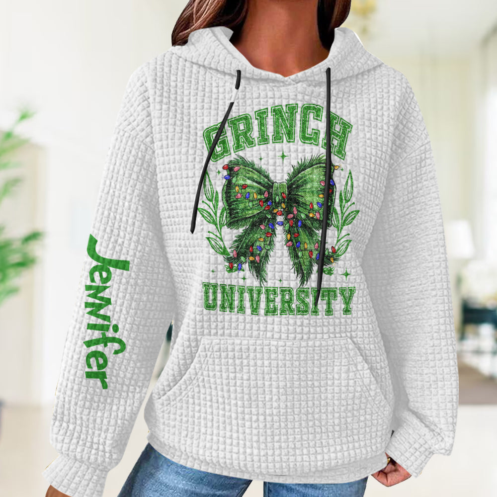 Merry Grinchmas - Stole Christmas Waffle Hoodie