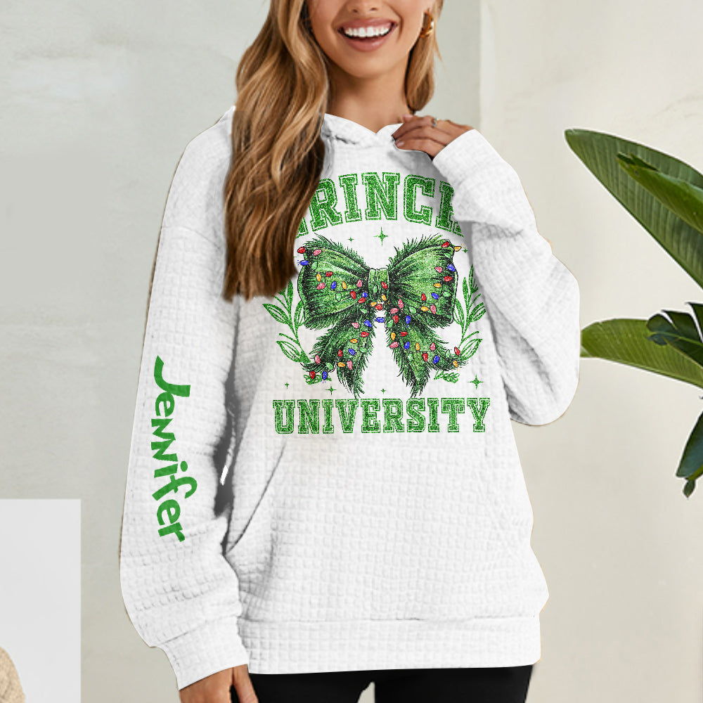 Merry Grinchmas - Stole Christmas Waffle Hoodie