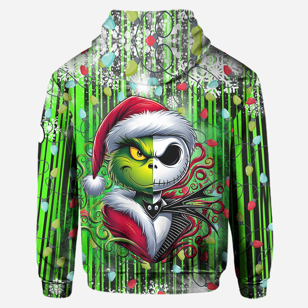 Joyeux Noël ! - Sweat à capuche et legging personnalisés avec étole de Noël