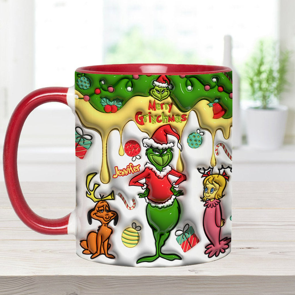 Fröhliche Grinchmas - Personalisierter Stola-Weihnachtsbecher