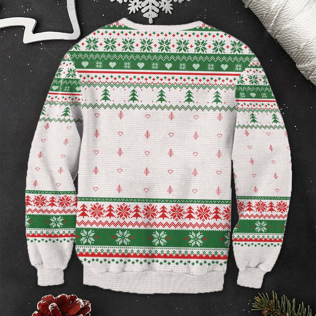 À mon époque - Pull de Noël moche avec étole personnalisée