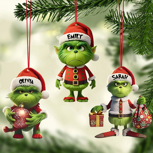 Mini Green - Personalized Stole Christmas Ornament