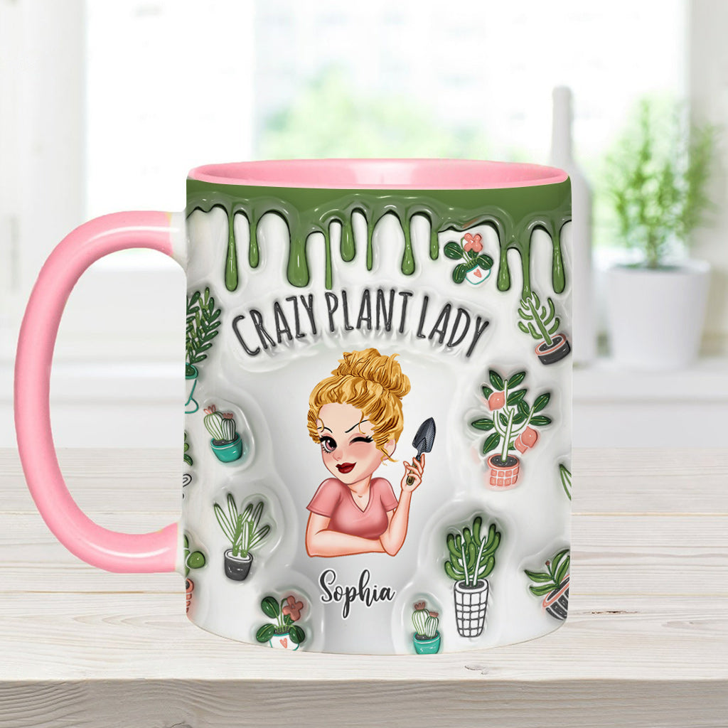 Mug personnalisé « Folle de plantes » - Mug à thème jardinage