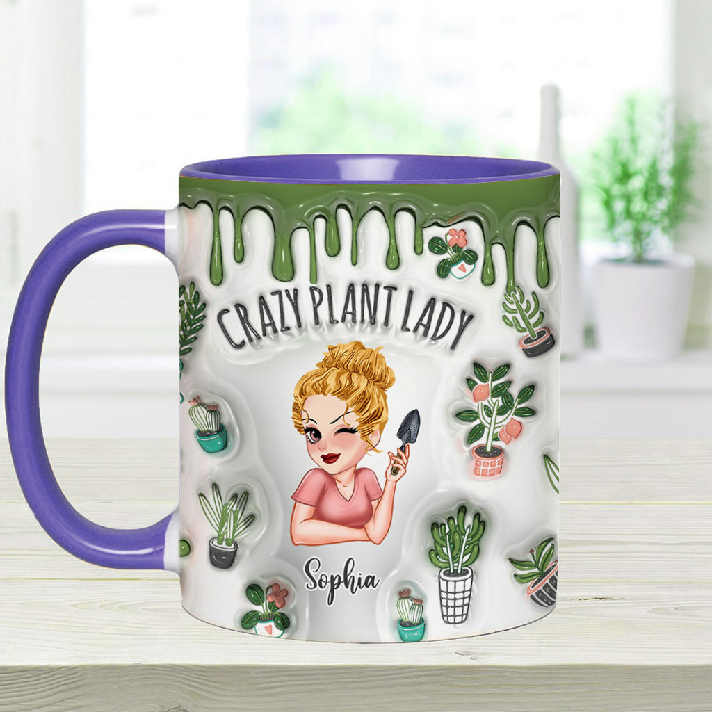 Mug personnalisé « Folle de plantes » - Mug à thème jardinage