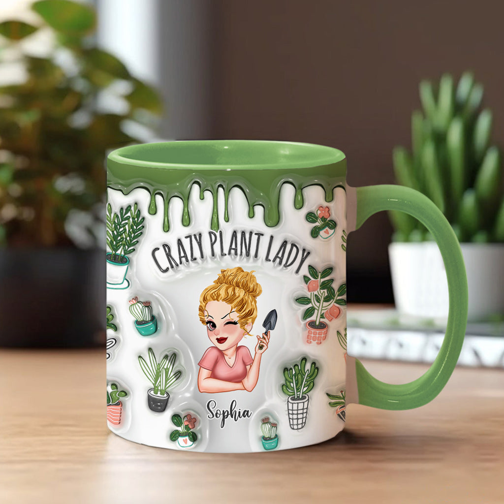 Mug personnalisé « Folle de plantes » - Mug à thème jardinage