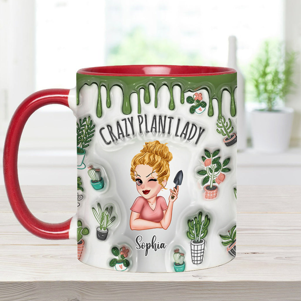 Mug personnalisé « Folle de plantes » - Mug à thème jardinage