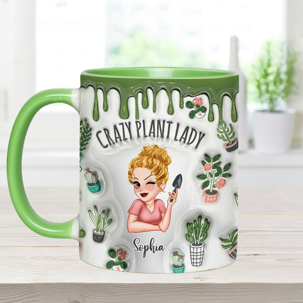 Mug personnalisé « Folle de plantes » - Mug à thème jardinage
