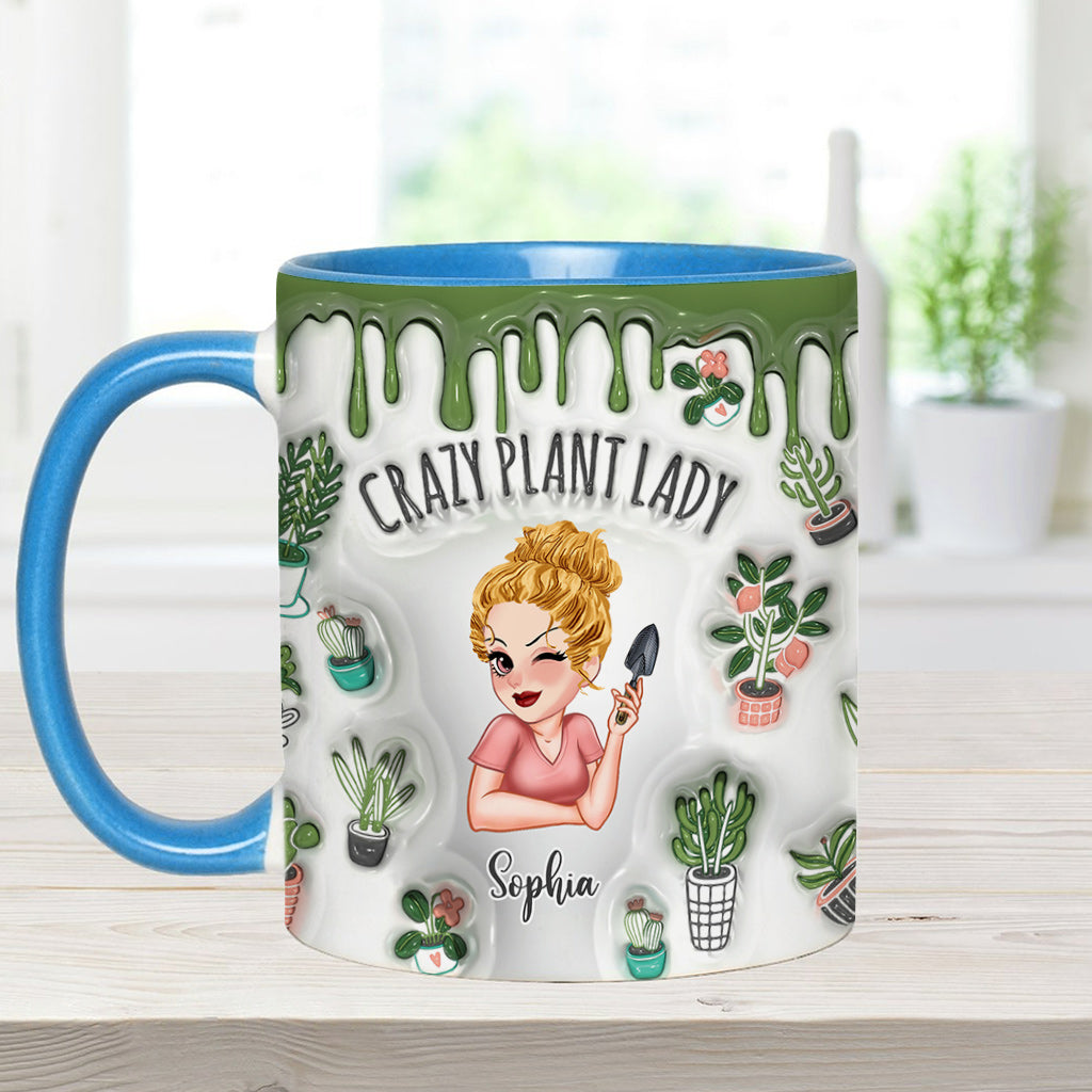 Mug personnalisé « Folle de plantes » - Mug à thème jardinage